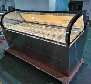 Trung Quốc Nhà Máy Giá Gelato Lạnh Trường Hợp/Ice Cream Hàng Loạt Hiển Thị Sâu Tủ Đông - Product Image 4
