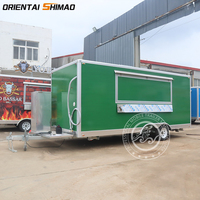 Concession de cuisine complète multifonction Stand Custom Italian Coffee Van Mobile Commercial Food Truck Trailer