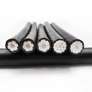 Elektrischer 0,6/1-kV-Aluminiumleiter XLPE PE-PVC-Kabel Draht Duplex/Triplex/Quadruplex-Freileitung kabel
