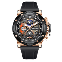 LIGE 2025 Nouvelle Montre de Luxe pour Homme, Montre de Plongée Sportive Tendance, Étanche, Lumineuse, Chronographe à Quartz, Montre-Bracelet pour Homme, Reloj Hombre
