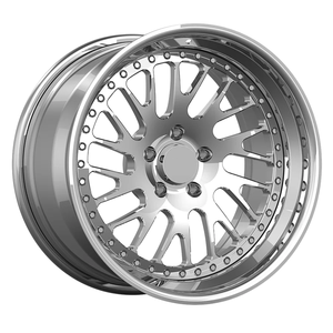 Llanta de rueda forjada con diseño de radios múltiples de dos piezas pulidas de 17/18/19/20 pulgadas 5X114.3 para Ford Mustang <span class=keywords><strong>Cobra</strong></span> S550 <span class=keywords><strong>Shelby</strong></span> - Product Image 1