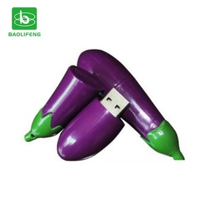 Regalo de promoción logotipo personalizado berenjena Soft Shell portátil de gran capacidad USB 2,0 usb 3,0 Flash Drive - Product Image 1