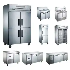 Stainless Steel Commercial Freezer Upright Kitchen Deep Freezers For Home Use
