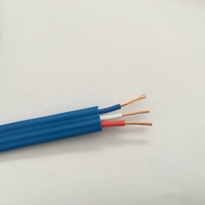 สายไฟฟ้าแบบแบน 2 แกน ขนาด 1.5 มม. TPS 450/750V 90 สีส้ม/ขาว ฉนวน PVC V-90 สายทองแดงตีเกลียวหุ้มฉนวน - Product Image 2