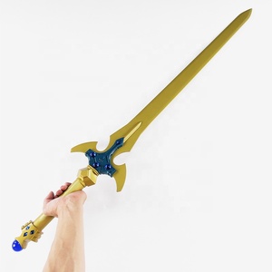 Personnalisé Métal Laque SAO Kirito Or Pedang Populaire <span class=keywords><strong>Anime</strong></span> Épée <span class=keywords><strong>Art</strong></span> En Ligne Cosplay Collection Excalibur Épée Lame - Product Image 3