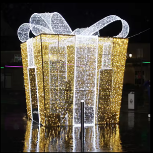 Outdoor IP65 <b>large</b> led <b>gift</b> <b>box</b> with light for Christmas new year decoration - Product Image 4