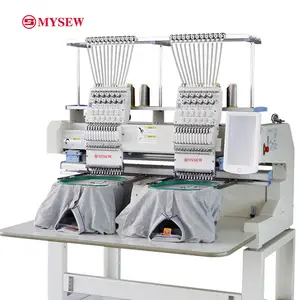 MHS 1202HC High-speed automatic computerized 12-needle 2-head sewing and embroidery machine