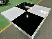 Plancher de danse mobile en aluminium multicouche argenté pour banquets et mariages, résistant à l'usure et antidérapant – Vente chaude