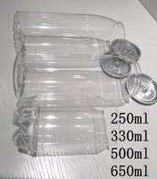 Bouteilles de jus en PET personnalisées Fest 250 ml 330 ml 500 ml 650 ml, boîtes en plastique, utilisation pour les boissons