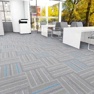 Dalles de moquette ignifuges en PP, écologiques, antidérapantes, pour usage commercial, domestique et de bureau, dernier design décoratif - Product Image 3