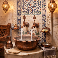 Robinet mural bibcock en laiton de style ottoman populaire, couleur personnalisable, idéal pour jardin, balcon et machine à laver