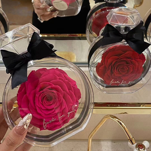 Rosa Eterna Encantada, Flor Preservada en Botella de <span class=keywords><strong>Perfume</strong></span> Acrílica - Product Image 6