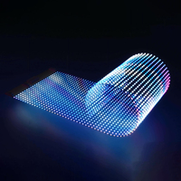 Pantalla Transparente Flexible de Nueva Tecnología, Película de Cristal, Pantalla Holográfica LED de Forma Especial P4 P4-8 P6 P8