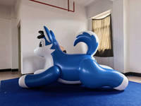 BeiLe 8ft PVC Blue Dog Poupée gonflable avec taille et couleur personnalisées. poupée fille gonflable jouet sexy pour Sph, équipement publicitaire