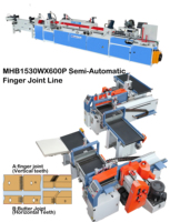 Machine à jointurer les doigts semi-automatique haute vitesse robuste pour l'usinage du bois destinée aux usines de cadres de portes