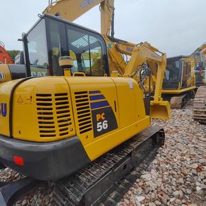 Mini-excavatrice sur chenilles Komatsu PC56 d'occasion, 5 TONNES, avec pompe et moteur, moteur d'origine japonais, bon état, prix compétitif - Product Image 6
