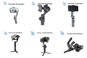 VLOG tiro de vídeo Weebill <span class=keywords><strong>2</strong></span> Selfie Stick estabilizador de cardán Flexible plegable seguimiento facial profesional - Product Image 5