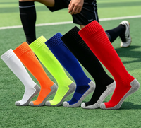 Chaussettes d'équitation longues pour jeunes et adultes, avec revers, logo personnalisé, blanches, en polyamide haute performance, rembourrées, à compression, pour l'hiver, style américain, vente en gros