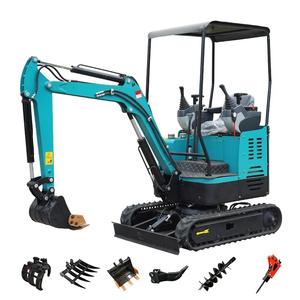 Mini-excavatrice certifiée CE, fabricant chinois, mini-pelle de 2 tonnes, capacité de 1,8 tonne, 0,8 tonne, type chenille, moteur principal, pompe - Product Image 3