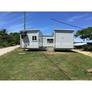 20ft 40ft Australië Uitbreidbaar Containers Kantoor Behuizing Met Wc Monteren Pre Trailer Bouwplaats Prefab Huis Vietnam