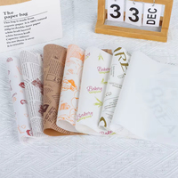 Conception imprimée personnalisée biodégradable de qualité alimentaire Sandwich Hamburger Emballage de cire Papier sulfurisé