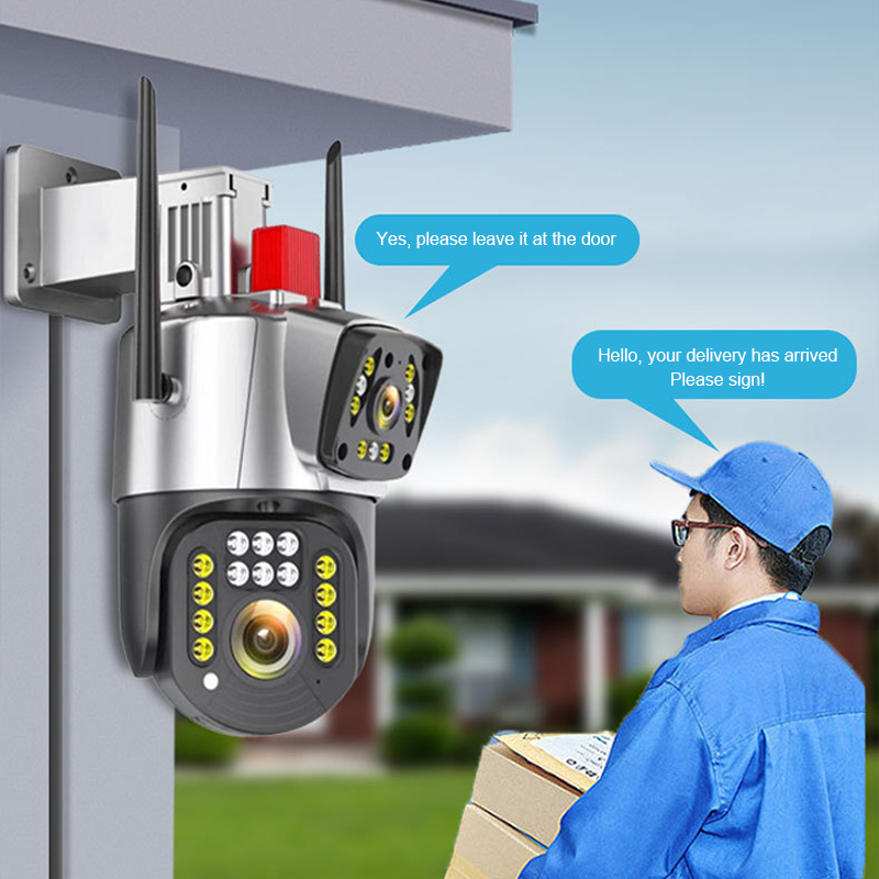 Smart Solar Mini Dual Lens WiFi CCTV Camera 2MP Two Way Network Security Waterproof Outdoor Indoor Use · image 3