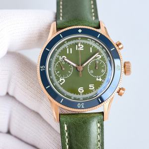 Montre-bracelet mécanique automatique rétro de haute qualité pour homme avec fonction chronomètre - montre pour homme polyvalente et luxueuse - Product Image 4