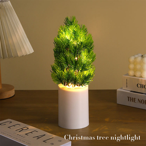 April International Warm White <b>Indoor</b> Bedroom Night <b>Light</b> Battery Operated Decorative Potted Plant Simulation <b>Lantern</b> Flower - Product Image 6