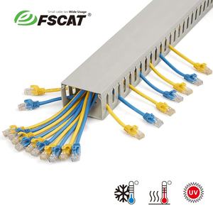 FSCAT PVC配線ダクト15x20mmケーブルトランキング電気トランキングPVCケーブルトレイ配電および建物設置用 - Product Image 1