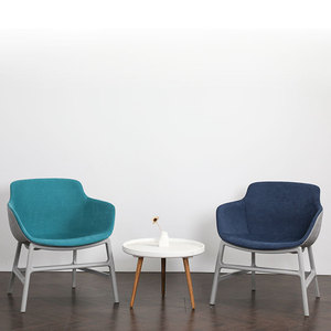 Fauteuil simple moderne et minimaliste, rembourré en mousse, style scandinave, pour salon - Product Image 4