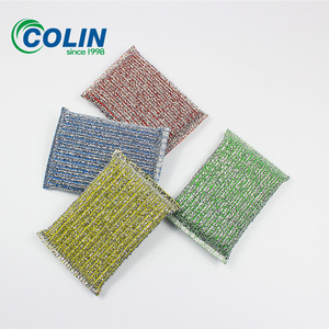 แปรงล้างจานลายลวดเหล็ก, แปรงฟองน้ำล้างจานในครัว, ฟองน้ำทำความสะอาดคิงค์ - Product Image 5