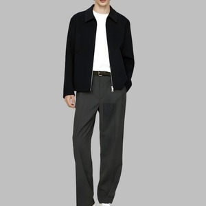 Vestes chics pour hommes avec devant boutonné, motif rayé, idéal pour les looks avant-gardistes à la mode, vestes pour hommes - Product Image 1