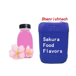 Esencia de sabor floral de flor de cerezo para bebidas con sabor a té que hacen Fresia jazmín Rosa Sakura osmanthus sabor a peonía