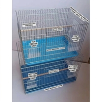 Cage à oiseaux de haute qualité, grande, robuste, en métal galvanisé, à paroi épaisse, habitat spacieux pour la reproduction, boîte anti-évasion