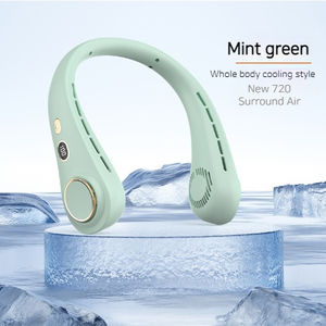 Enfriador compacto y ligero para exteriores, práctico ventilador de ángulo ajustable, ventilador plegable Turbo, recargable, velocidad de trabajo silencioso - Product Image 4