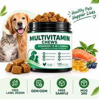 OEM ODM Marque Privée 15-en-1 Multivitamines Tendres pour Animaux de Compagnie – Complément pour Chiens et Chats pour les Articulations, la Digestion et l'Immunité – Faible MOQ