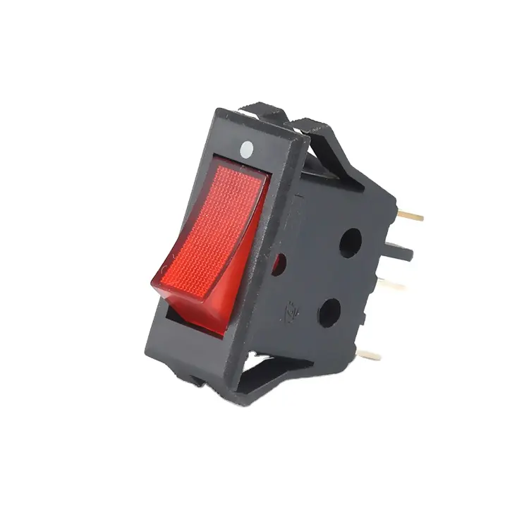 kcd3 series red on-off 10A 250V illuminated rocker switch with led light