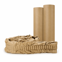 Coussinets en papier kraft durable, protecteurs logistiques, écologiques, antichoc, résistants aux chutes, matériau de remplissage pour expédition