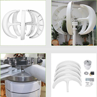 Éolienne verticale certifiée CE RY CE, lanterne blanche, 12V/24V, générateur 500W