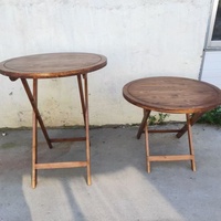 Table de banquet pliable en bois de style ferme moderne, finition naturelle, pour hôtels, réceptions de mariage, lieux de restauration en plein air et parcs