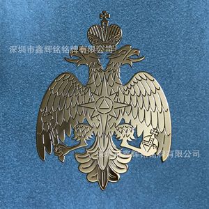 Autocollant logo 3D métallique doré creux sur mesure avec support auto-adhésif, plaque décorative OEM Shenzhen - Product Image 1