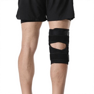 Genouillère articulée renforcée avec sangles réglables et stabilisateurs latéraux pour soulager la douleur au genou et assurer la stabilité - Product Image 5