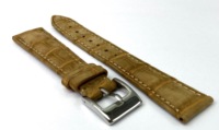 Bracelet de montre sport en cuir de veau nubuck véritable multicolore de 18 mm, qualité supérieure, fait main, design alligator