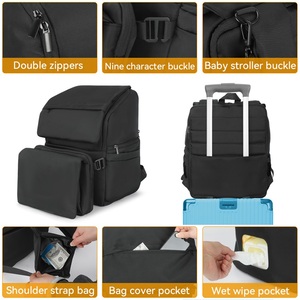 Mochila Pañalera Personalizada al por Mayor, Bolsa <span class=keywords><strong>de</strong></span> Viaje para Mamá, Mochila para Cambio <span class=keywords><strong>de</strong></span> Bebé - Product Image 3