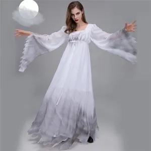 Robe de mariée 23 cm pour Halloween, Costume de mariée fantôme d'horreur, déguisement de Cosplay, Costume de fête mascarade