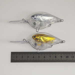 Leurre <span class=keywords><strong>de</strong></span> pêche crankbait vierge non peint, style banc <span class=keywords><strong>de</strong></span> poissons, 9,5 cm, 15,5 g - Product Image 4
