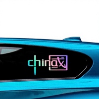 Autocollant patriotique pour voiture CHINE, réfléchissant, coloré, personnalisé, tendance nationale, créatif, pour véhicules électriques et motos