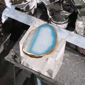 Anillo para Servilletas de Acrílico con Piedra de Ágata en la Parte Superior, Último Diseño de Anillo para Servilletas para Eventos, Fiestas, Bodas - Product Image 3