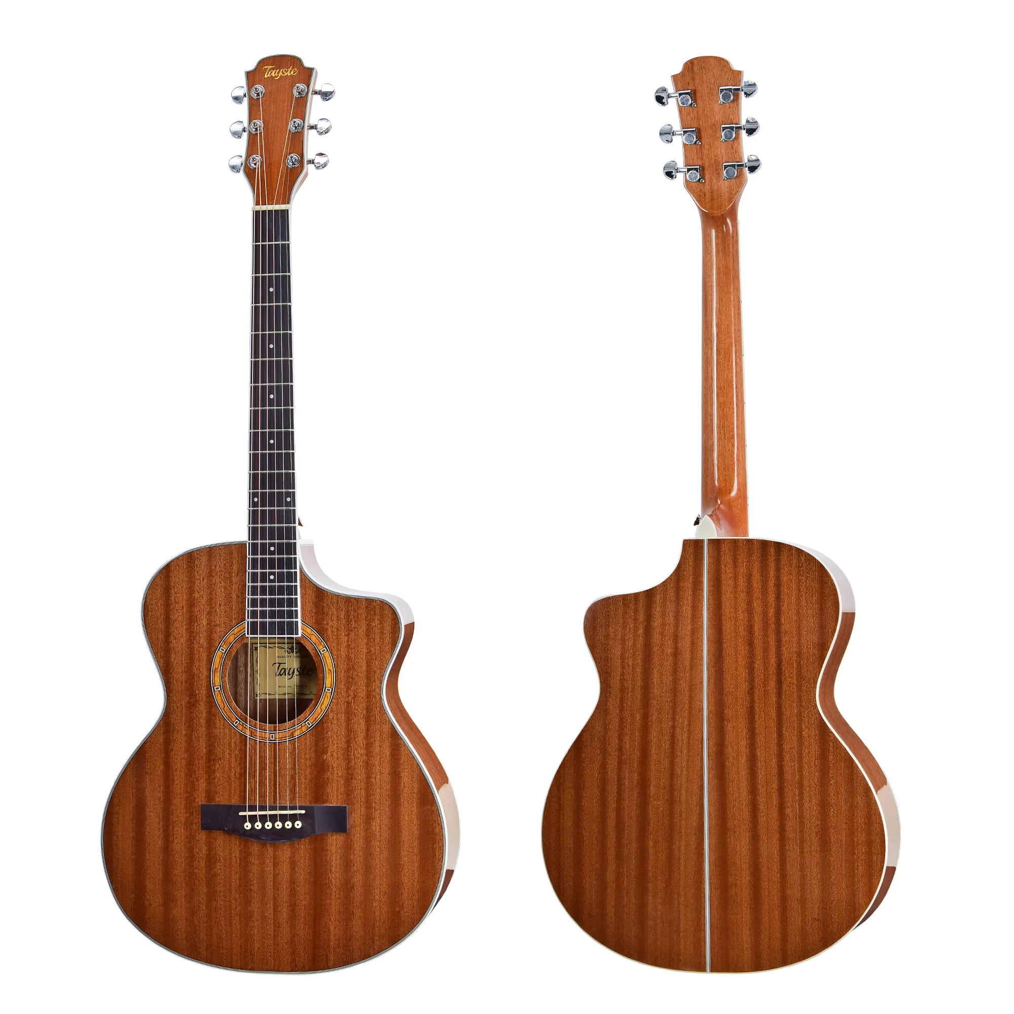 Tayste atacado preço madeira 6 cordas guitarra 40 polegadas nível médio violão