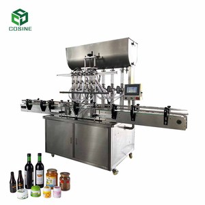 Đầy đủ tự động tự động 8 đầu dán và chất lỏng Máy rót chai nước khoáng đồ uống nước trái cây chai phụ - Product Image 4